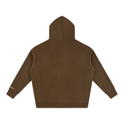 North Shore Heavyweight Hoodie Back View Dark Brown