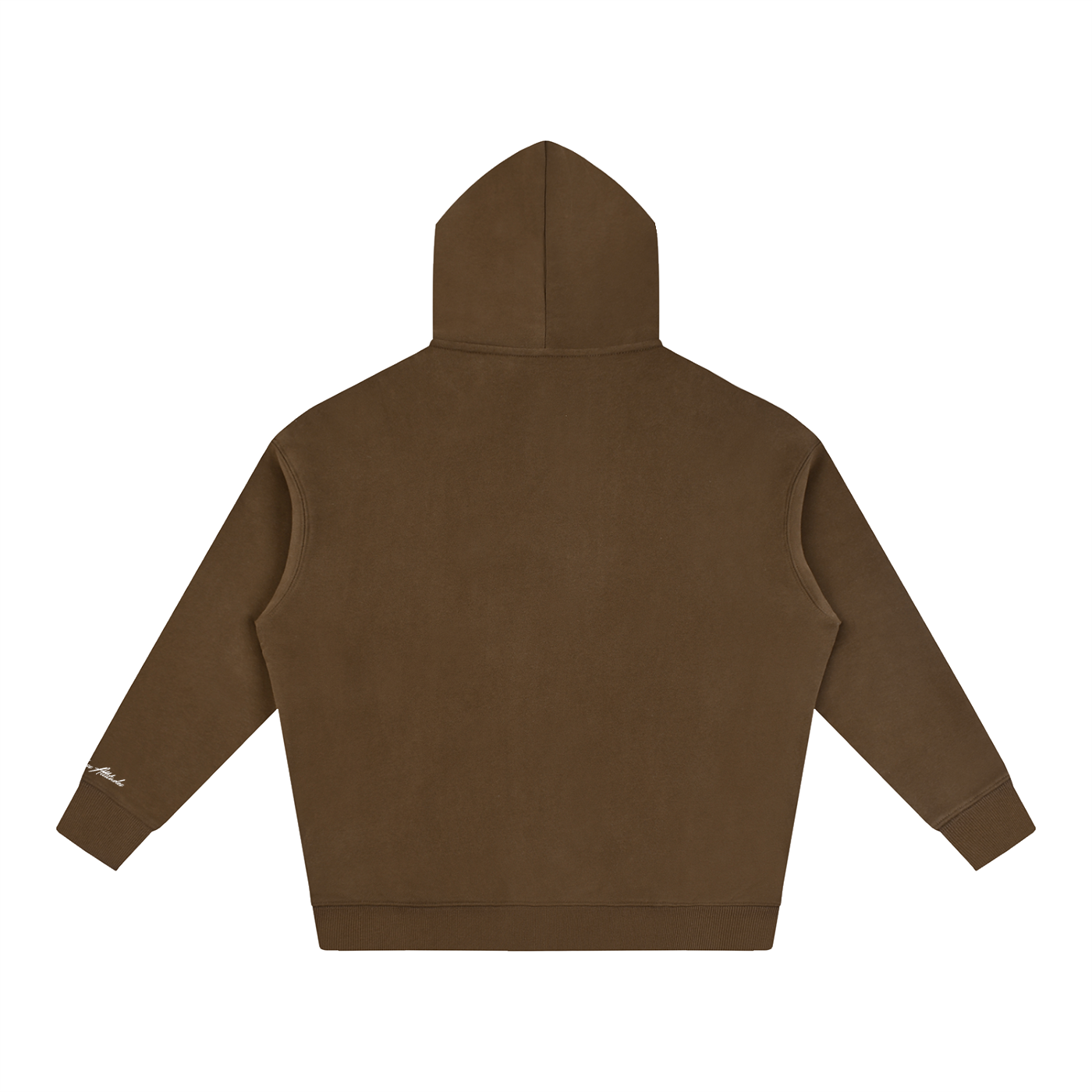 North Shore Heavyweight Hoodie Back View Dark Brown