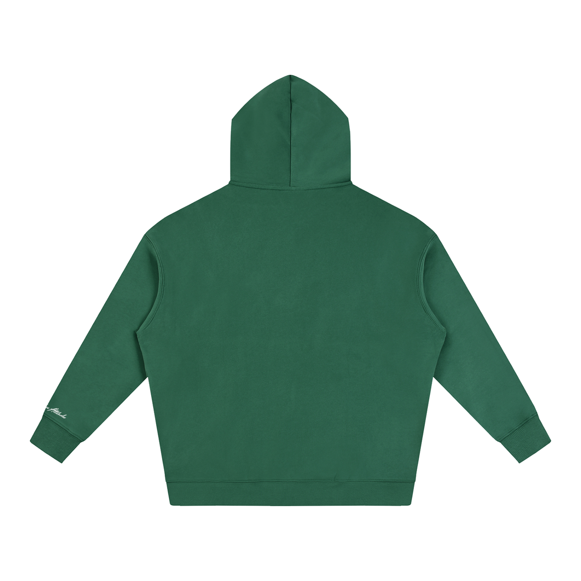 North Shore Heavyweight Hoodie Back View Eden Green