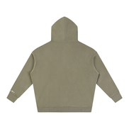 North Shore Heavyweight Hoodie Back View Gray Coffee