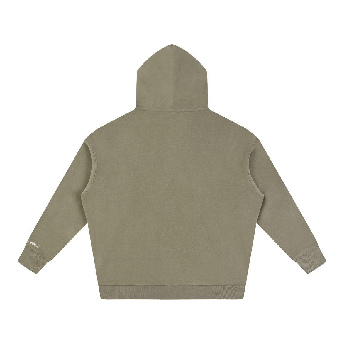 North Shore Heavyweight Hoodie Back View Gray Coffee