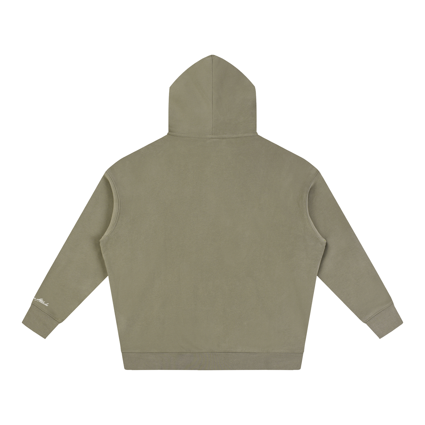 North Shore Heavyweight Hoodie Back View Gray Coffee