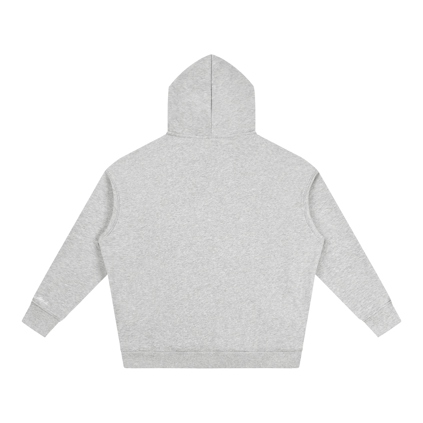 North Shore Heavyweight Hoodie Back View Silver