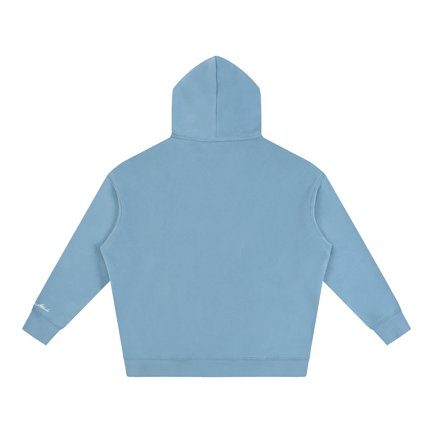 North Shore Heavyweight Hoodie Back View Sky Blue