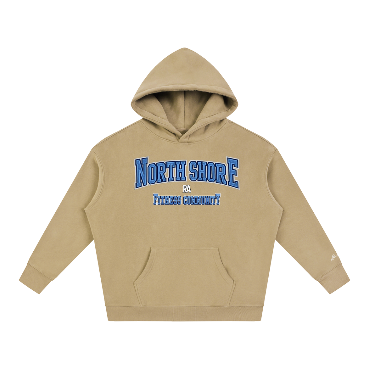 North Shore Heavyweight Hoodie Front View Biege