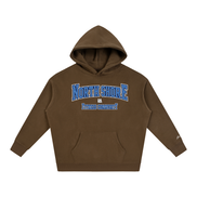 North Shore Heavyweight Hoodie Front View Dark Brown