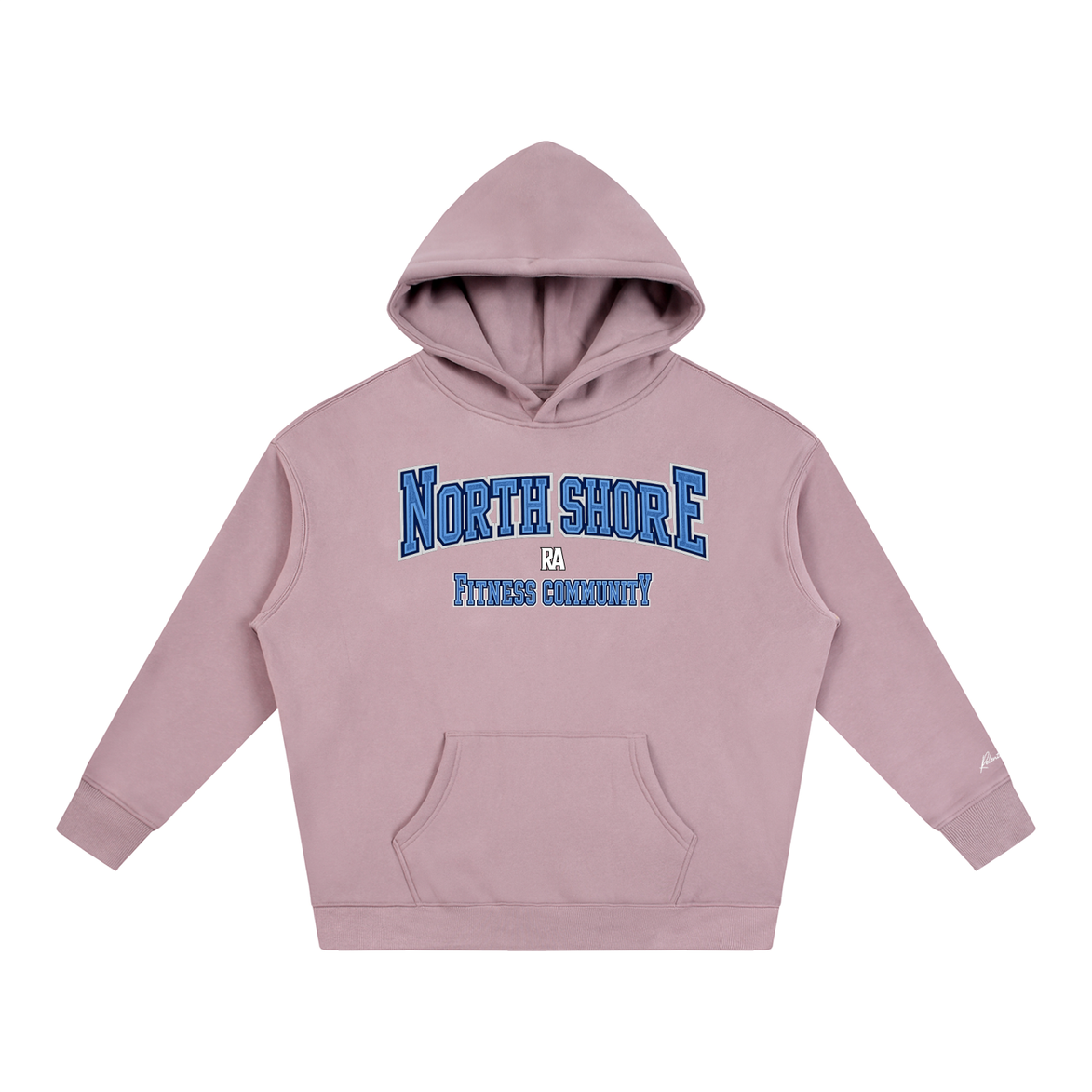 North Shore Heavyweight Hoodie Front View Dark Purple