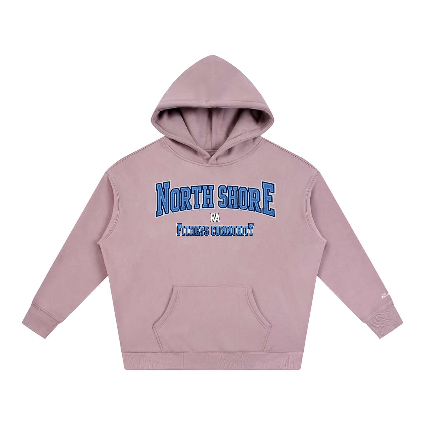 North Shore Heavyweight Hoodie Front View Dark Purple