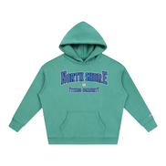 North Shore Heavyweight Hoodie Front View Dark Turquoise
