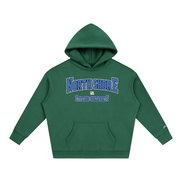North Shore Heavyweight Hoodie Front View Eden Green