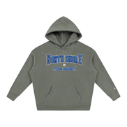North Shore Heavyweight Hoodie Front View Gray