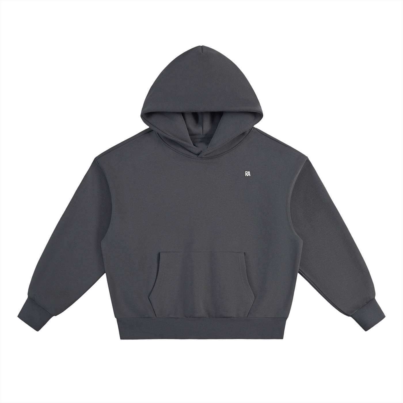 Official Member Hoodie Front View Charcoal Gray