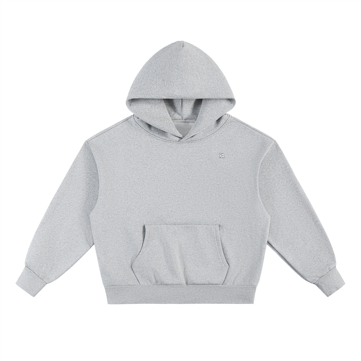 Official Member Hoodie Front View Flower Gray
