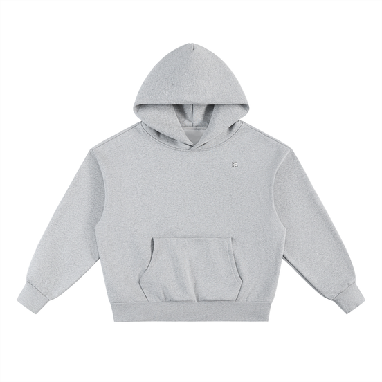 Official Member Hoodie Front View Flower Gray