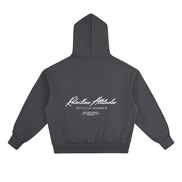 Official Member Hoodie charcoal gray back