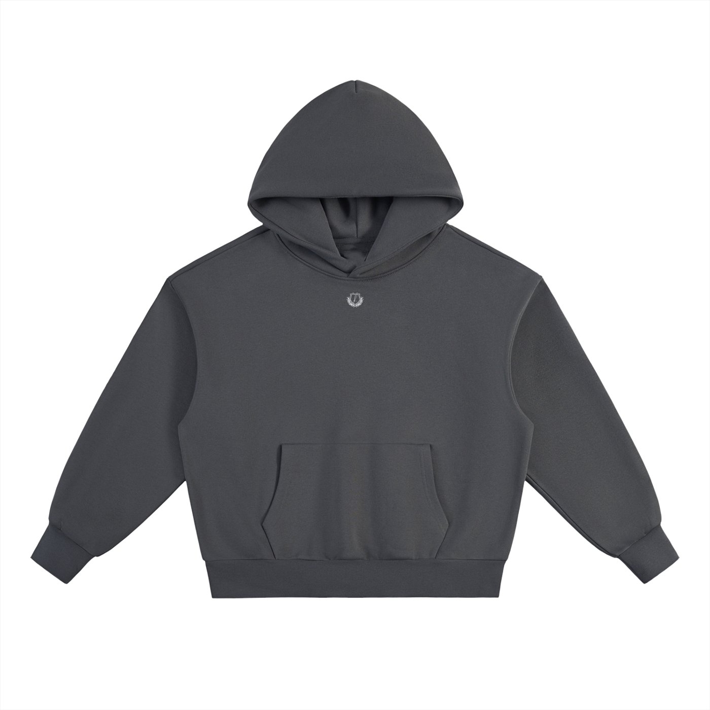 Official Member Hoodie charcoal gray front