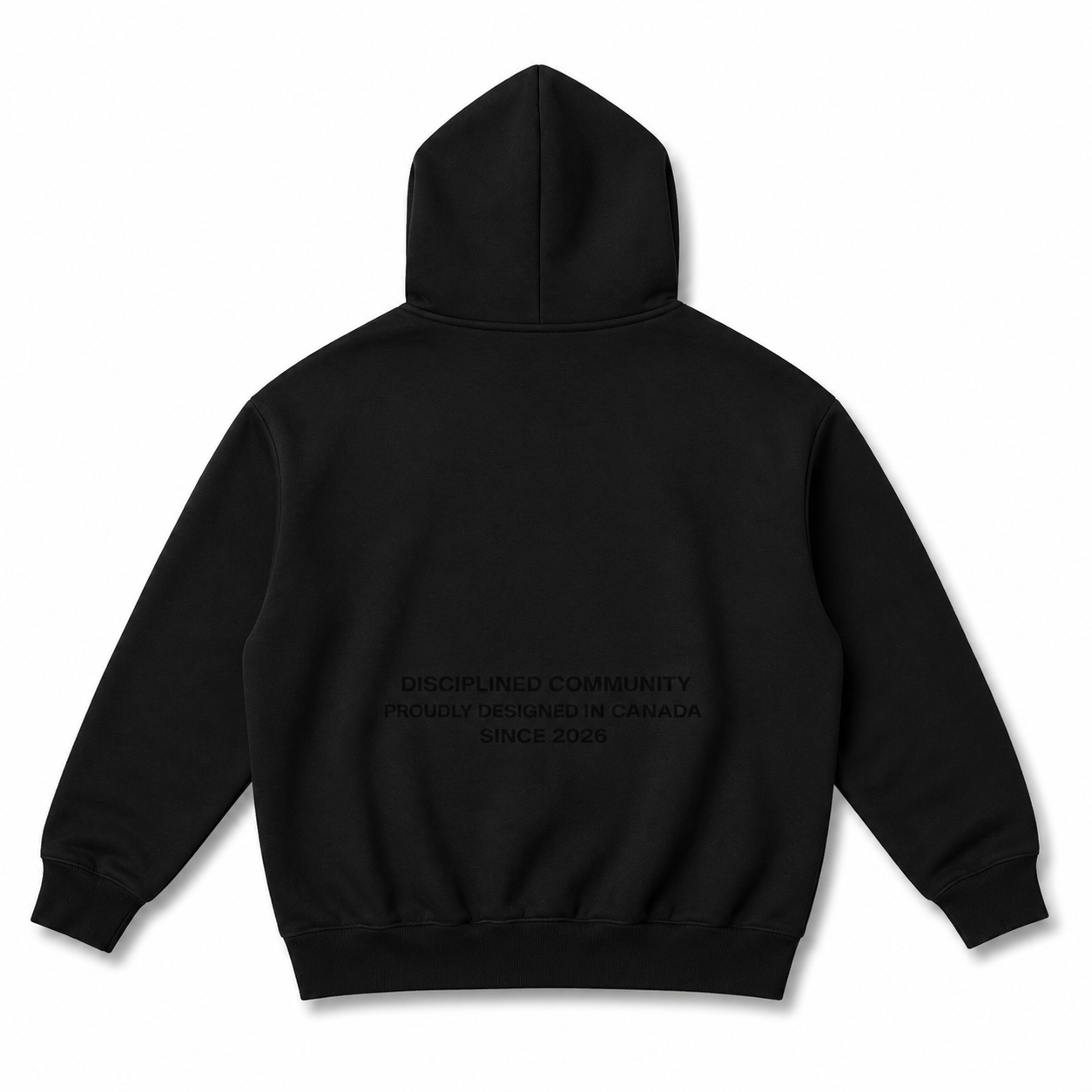 back of black Originals Power Hoodie