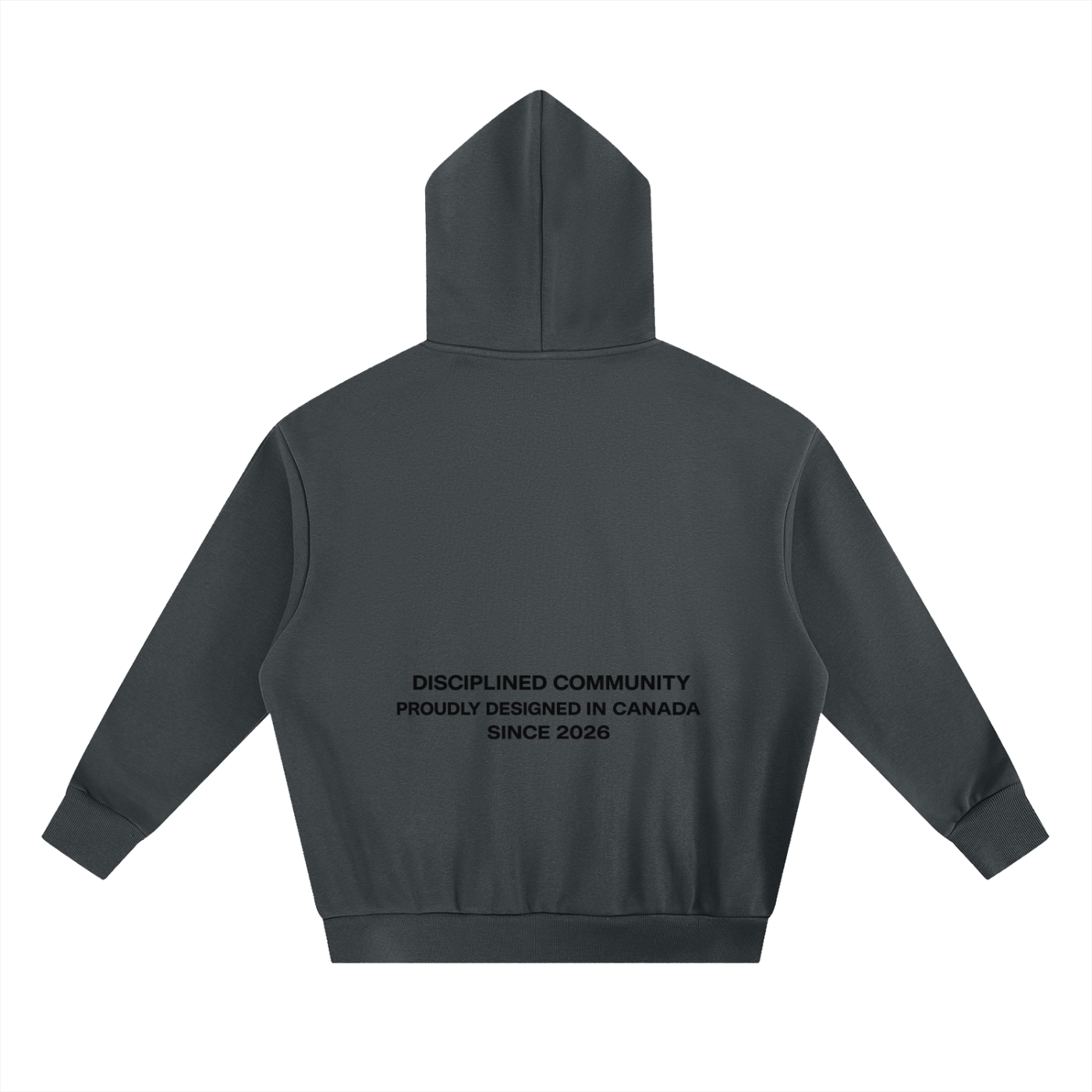 back of dark gray Originals Power Hoodie