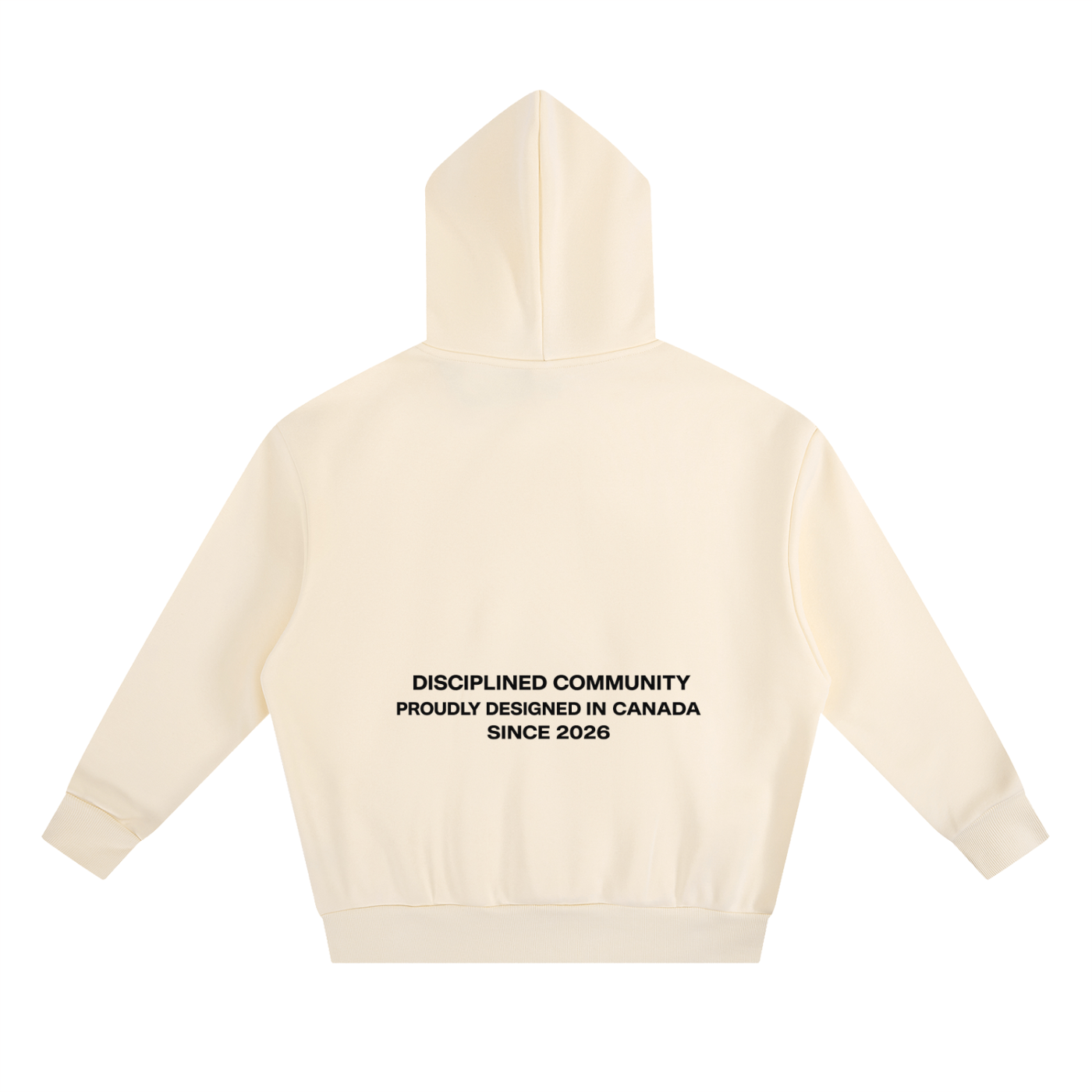 back of light beige Originals Power Hoodie