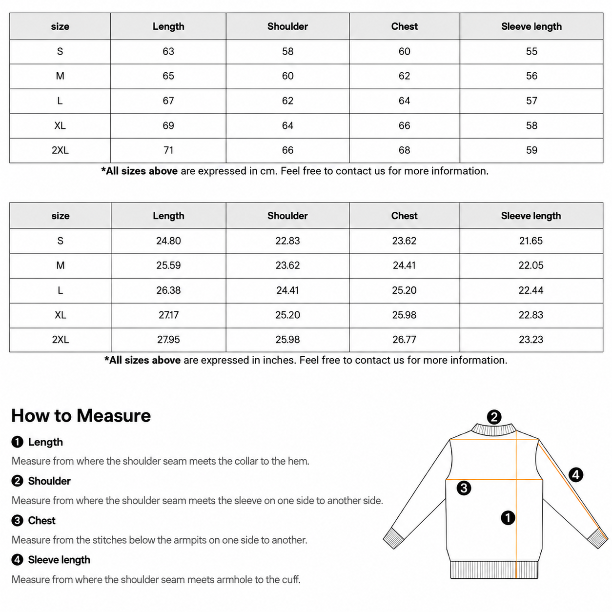 Originals Power Hoodie size guide