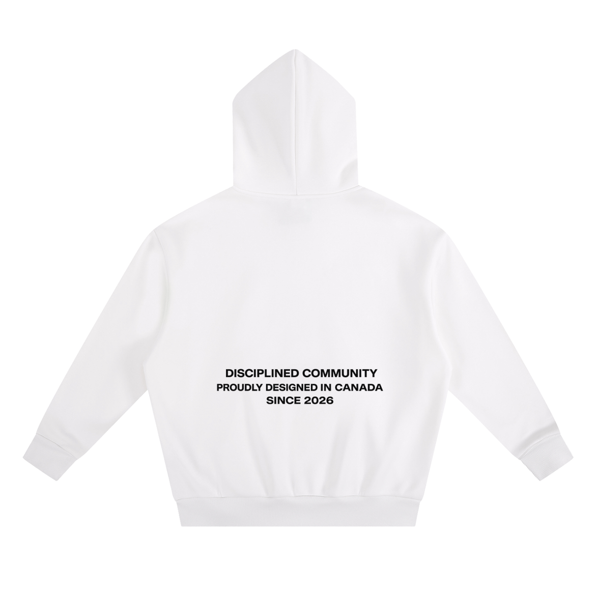 back of white Originals Power Hoodie