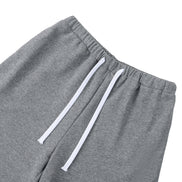 Premium Oversized Gray Sweatpants Close-Up