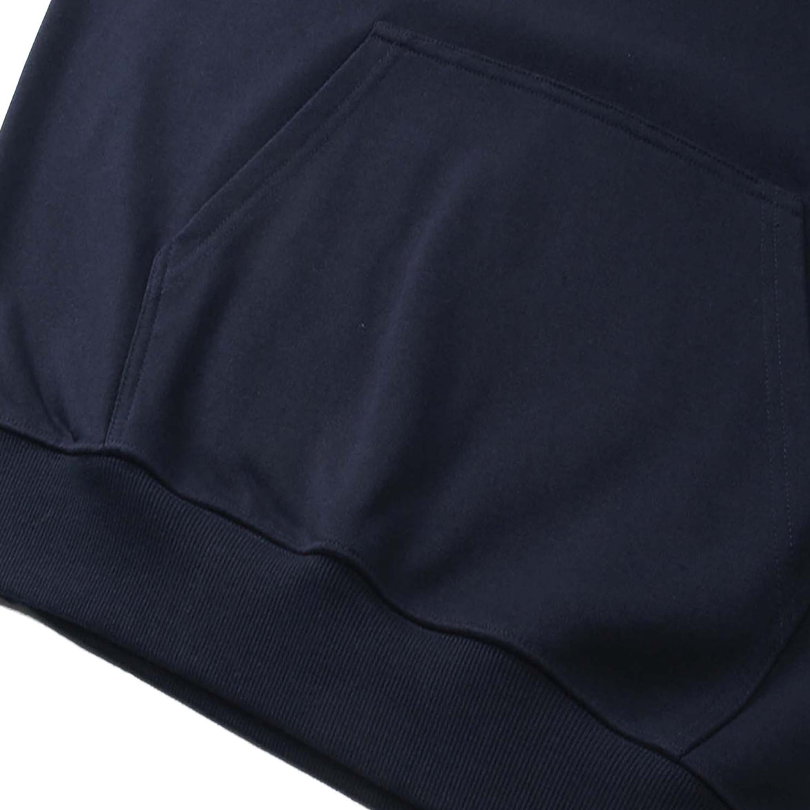 Navy blue Standard Relentless Hoodie's front pocket
