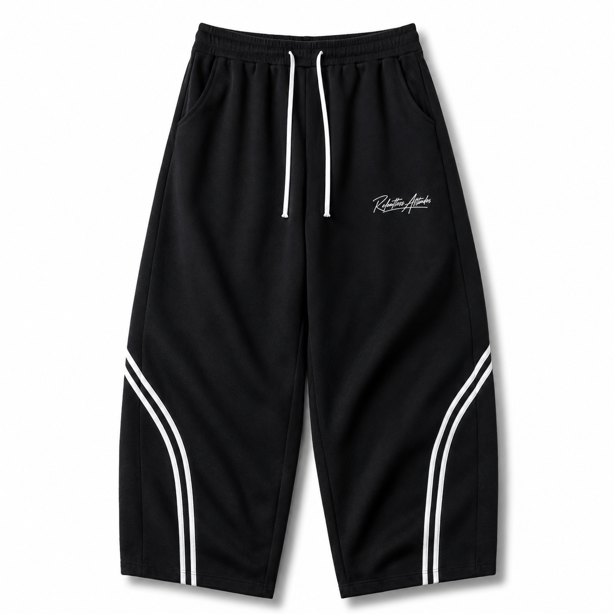 The front of the black Urban Style Baggy Pants