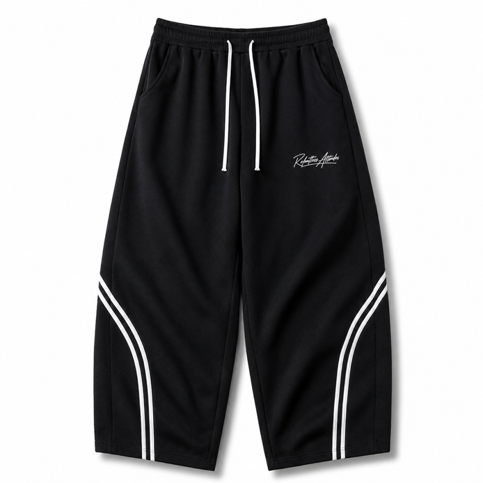 The front of the black Urban Style Baggy Pants