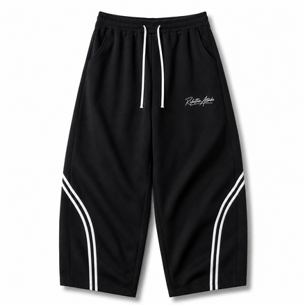 The front of the black Urban Style Baggy Pants