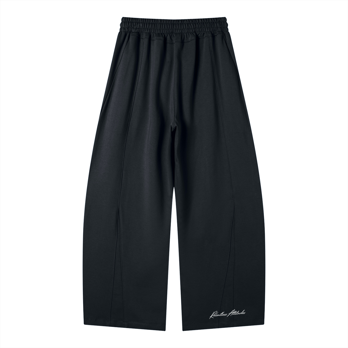 Wide Leg Panel Sweatpants navy blue back