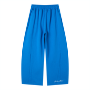 Wide Leg Panel Sweatpants spark blue back