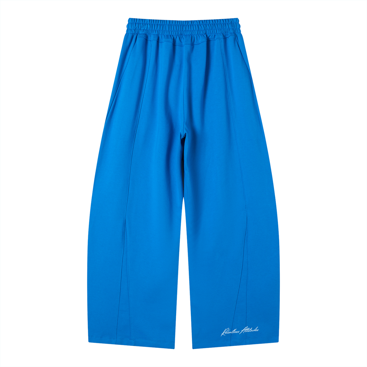 Wide Leg Panel Sweatpants spark blue back