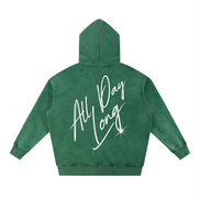 Washed Hoodie - All Day Long