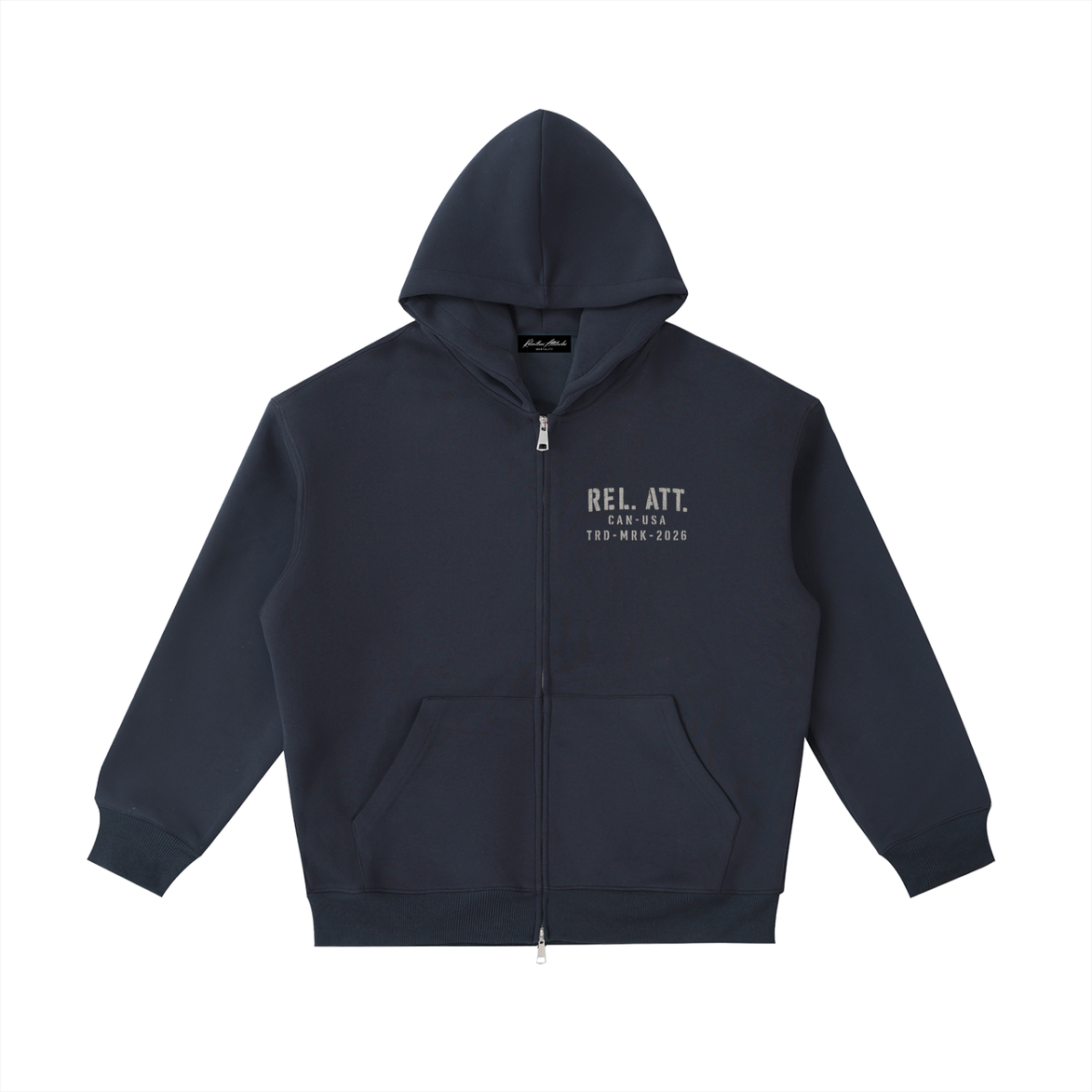 Zip Up Trademark Hoodie