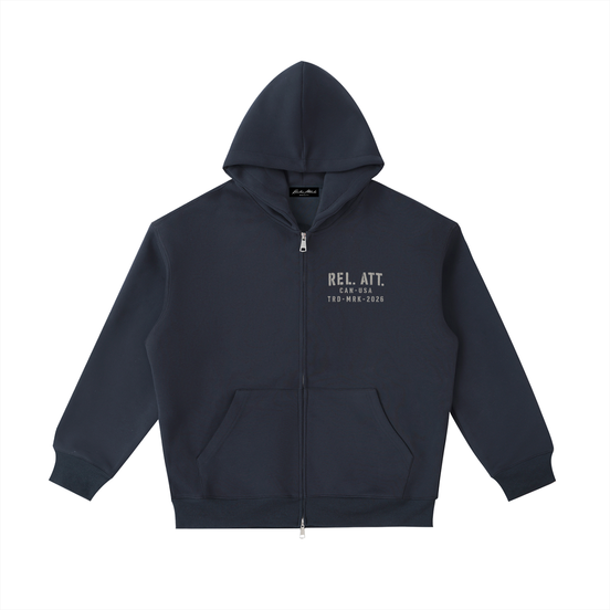 Zip Up Trademark Hoodie