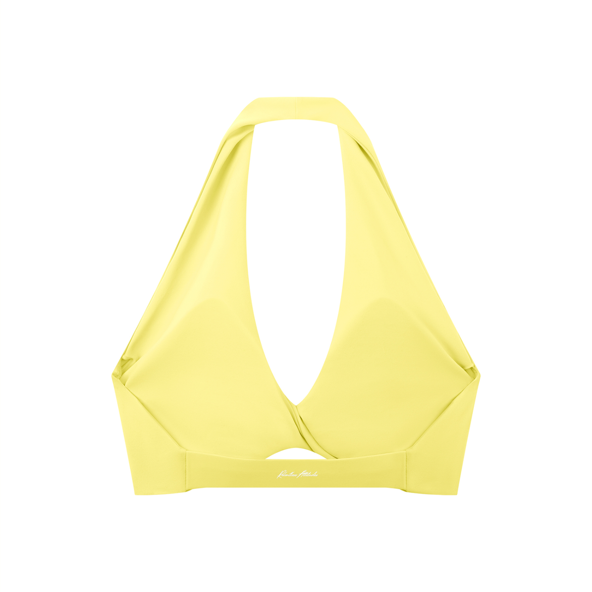 Pleated Halter Sports Bra