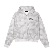 White Camo Zip-Up Hoodie