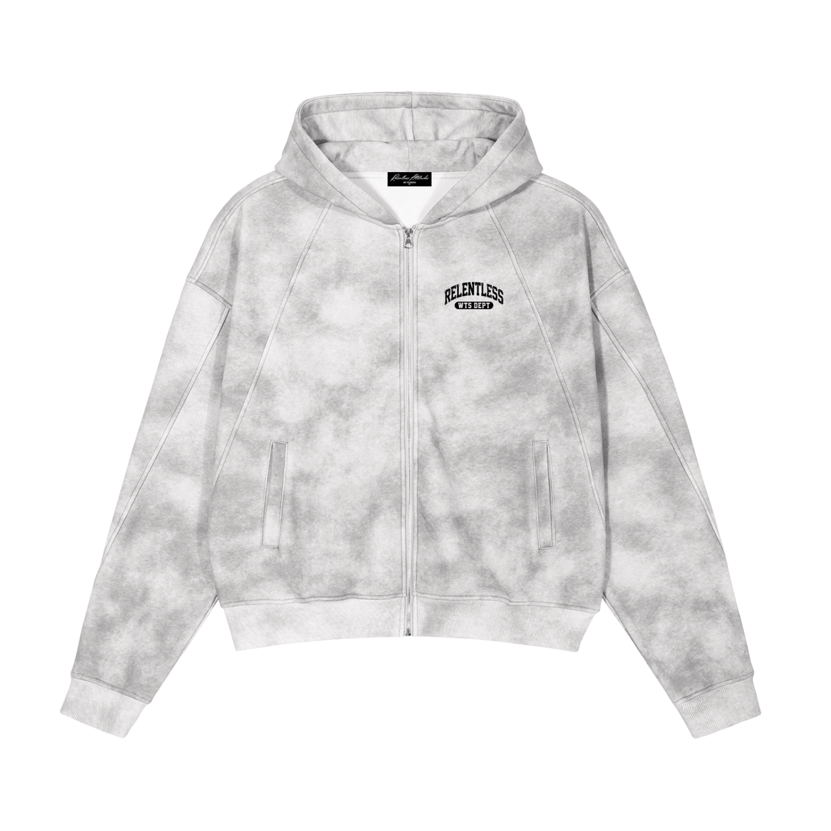 White Camo Zip-Up Hoodie