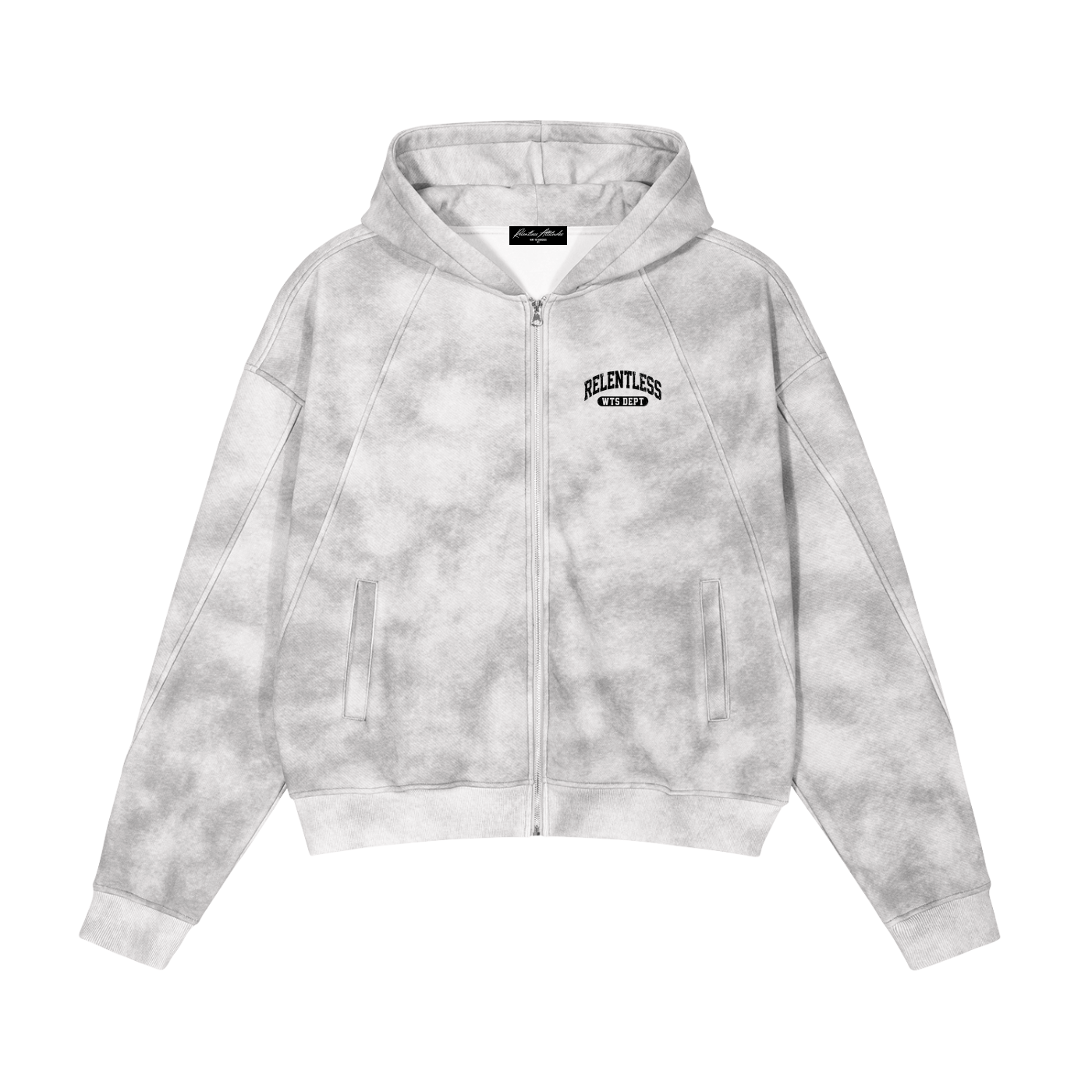 White Camo Zip-Up Hoodie