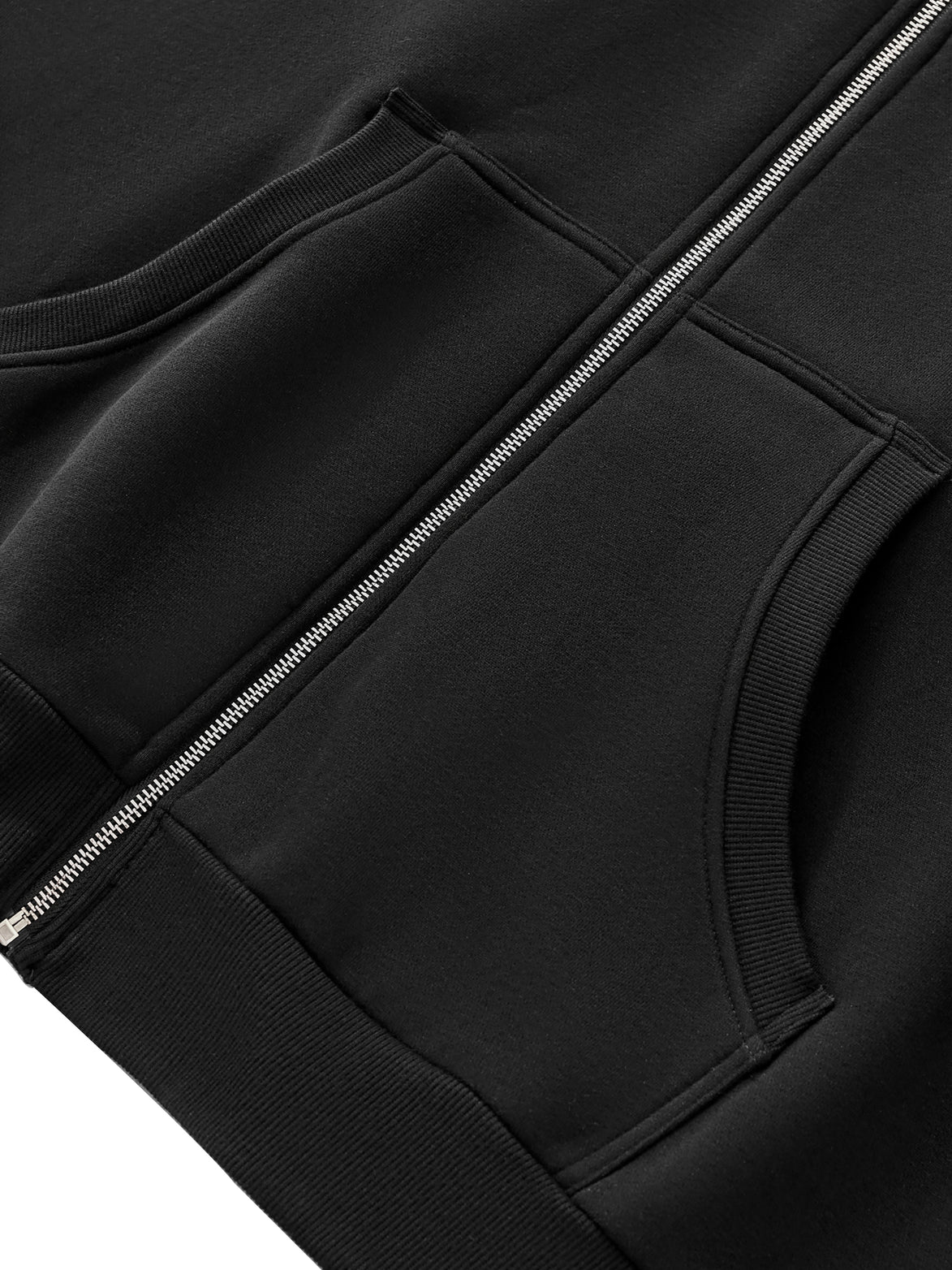 Fleeced Full-Zip Hoodie - D&C