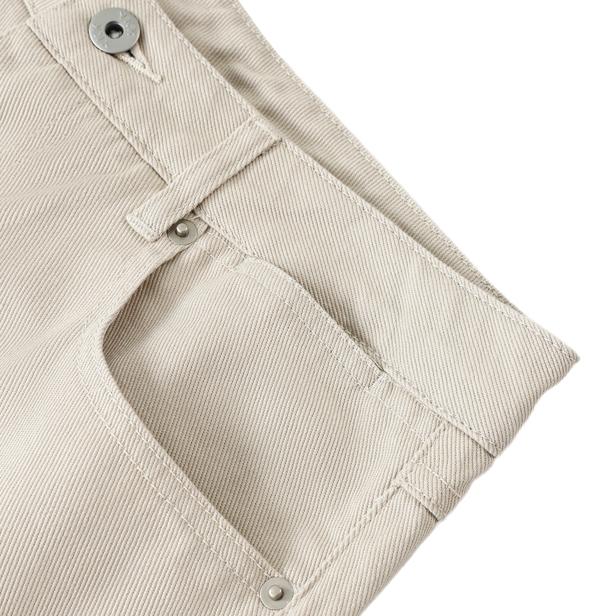 Cotton Straight-Leg Pants